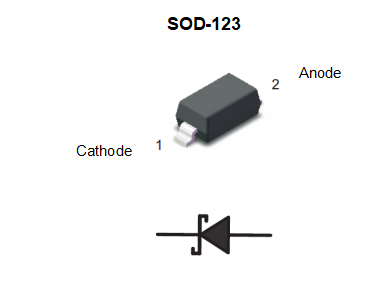 350mW Power Dissipation Electronics Component BZT52C27 Diode Zener 27V 0